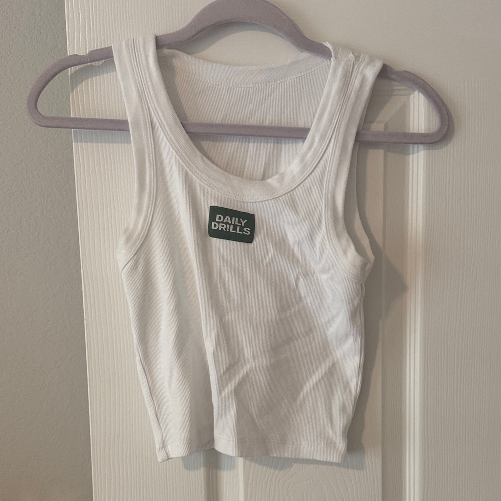 Daily Drills Classic White Tank Top